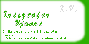 krisztofer ujvari business card